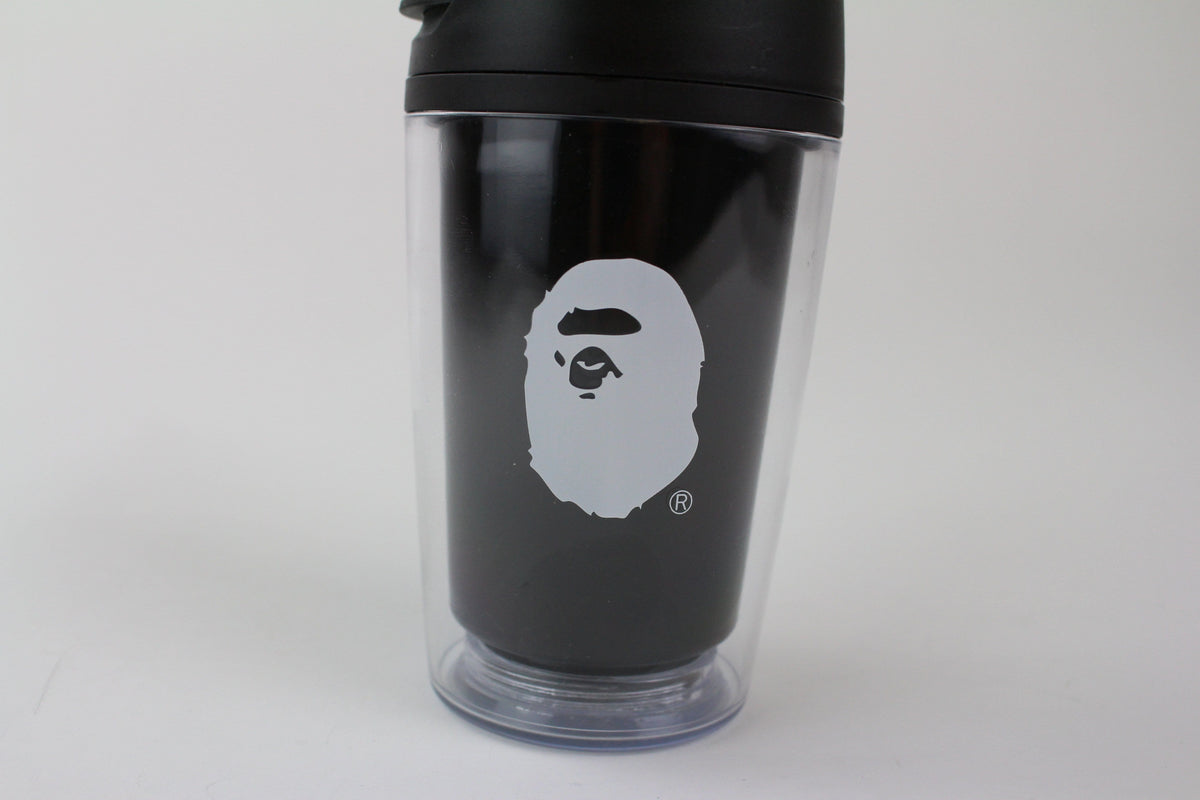 bape white big ape logo coffee cup black - SaruGeneral