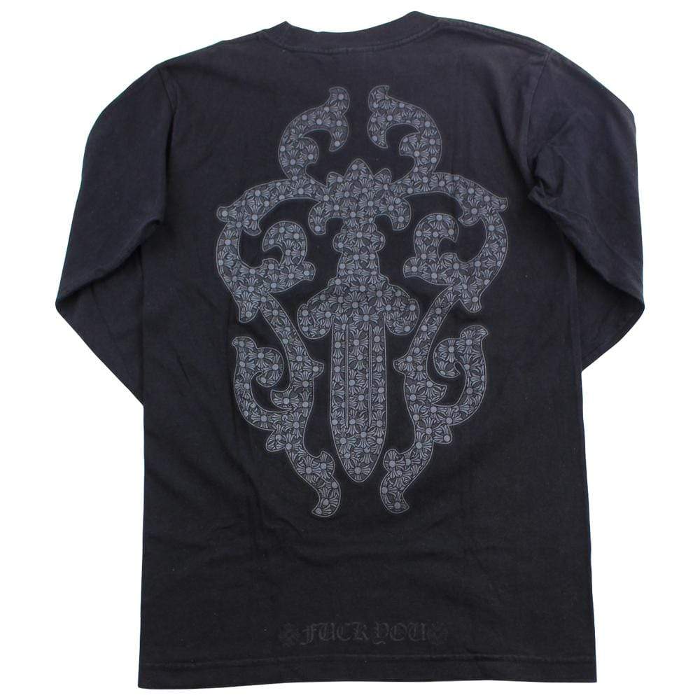 chrome hearts dagger ls black - SaruGeneral