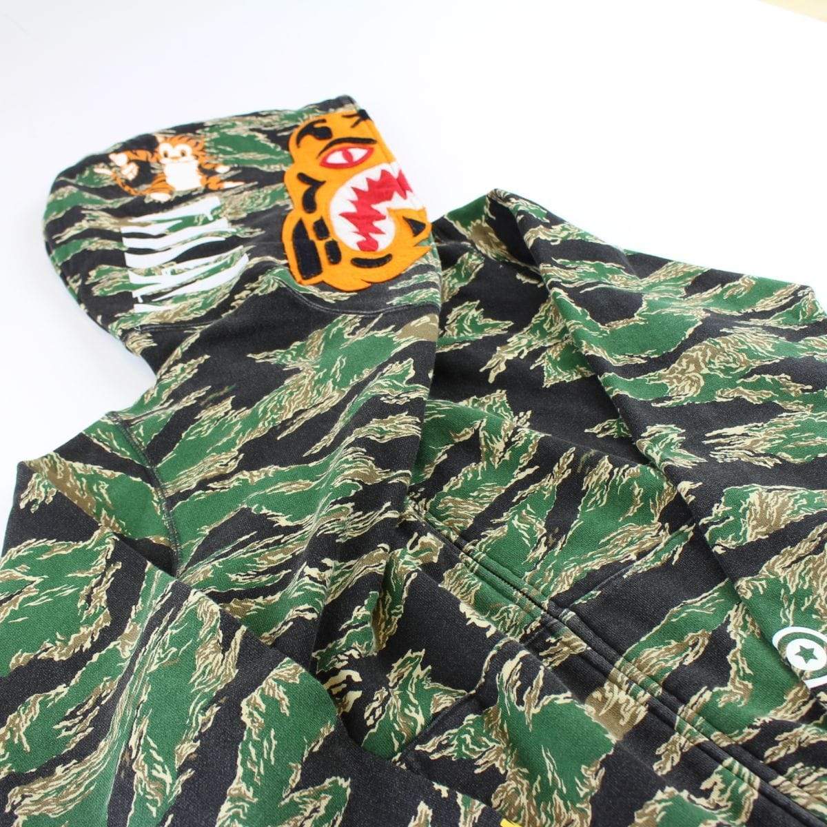 Bape Green Tiger Camo Shark Fullzip - SaruGeneral
