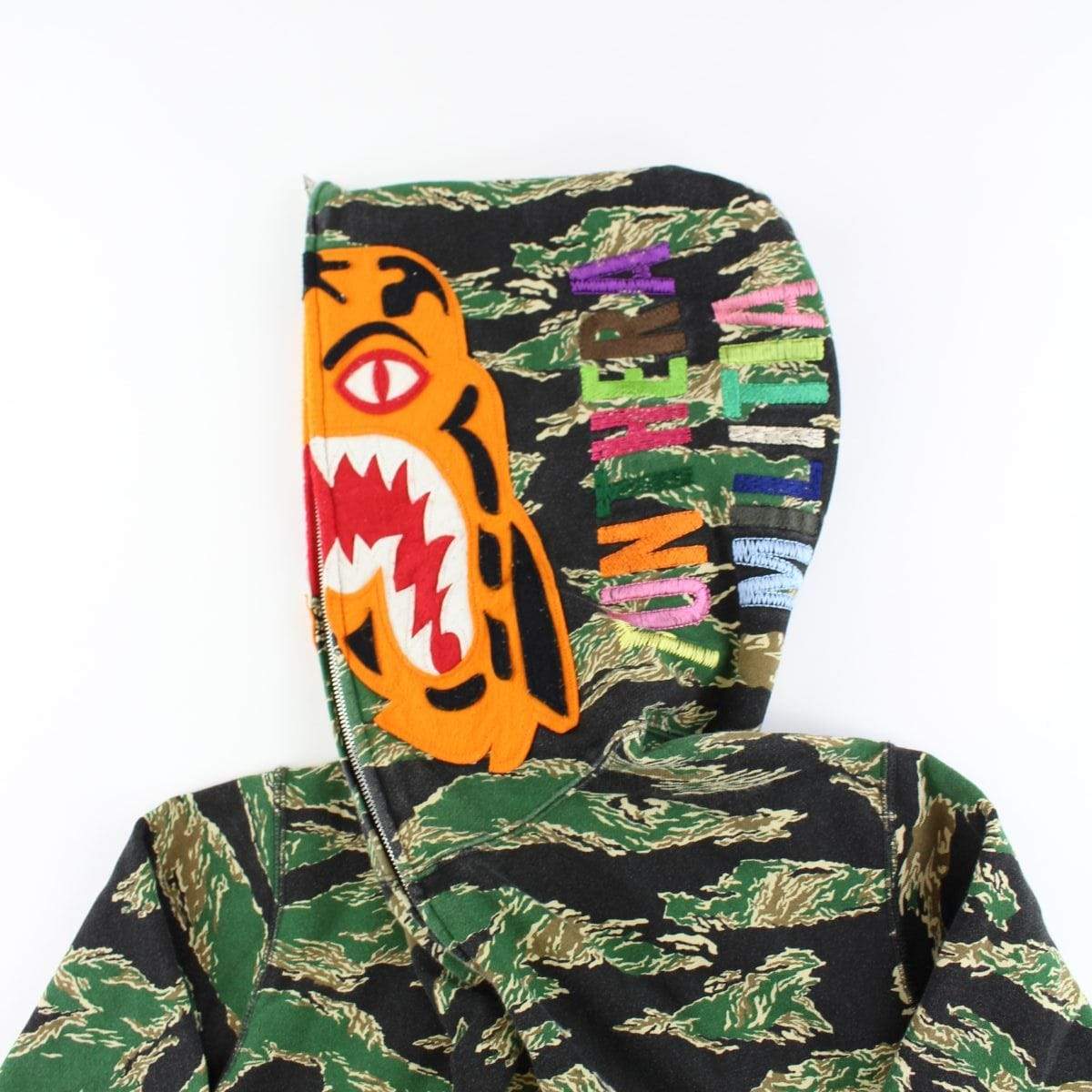 Bape Green Tiger Camo Shark Fullzip - SaruGeneral
