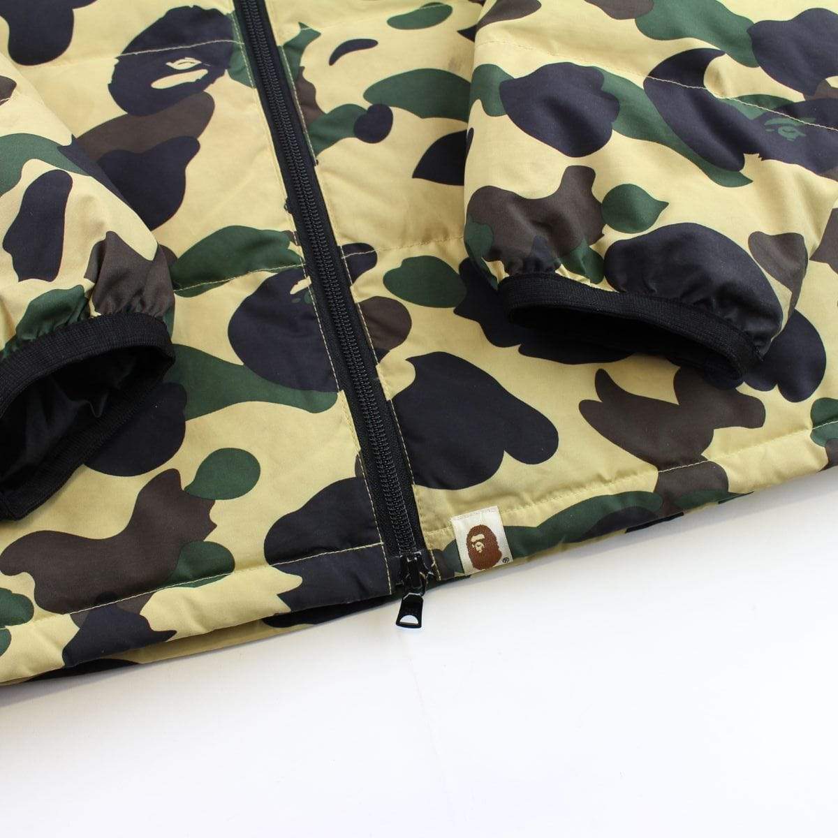 bape 1st yellow camo puffer jacket - SaruGeneral