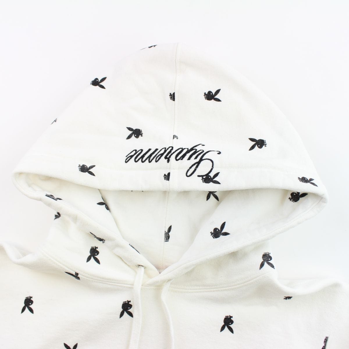 Supreme x playboy hoodie white 2015 - SaruGeneral