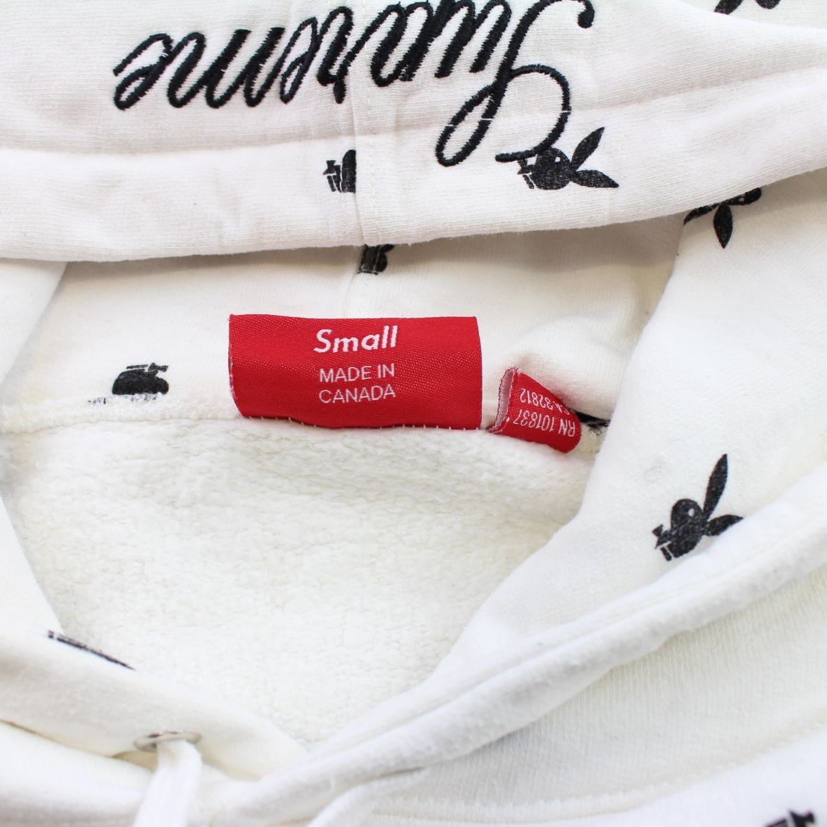 Supreme x playboy hoodie white 2015 - SaruGeneral