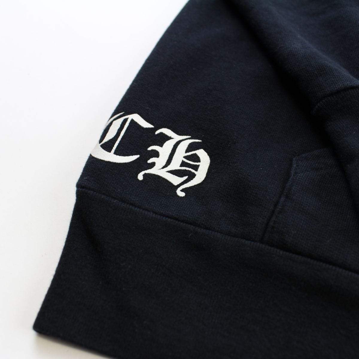 chrome hearts gold horseshoe Hoodie black - SaruGeneral