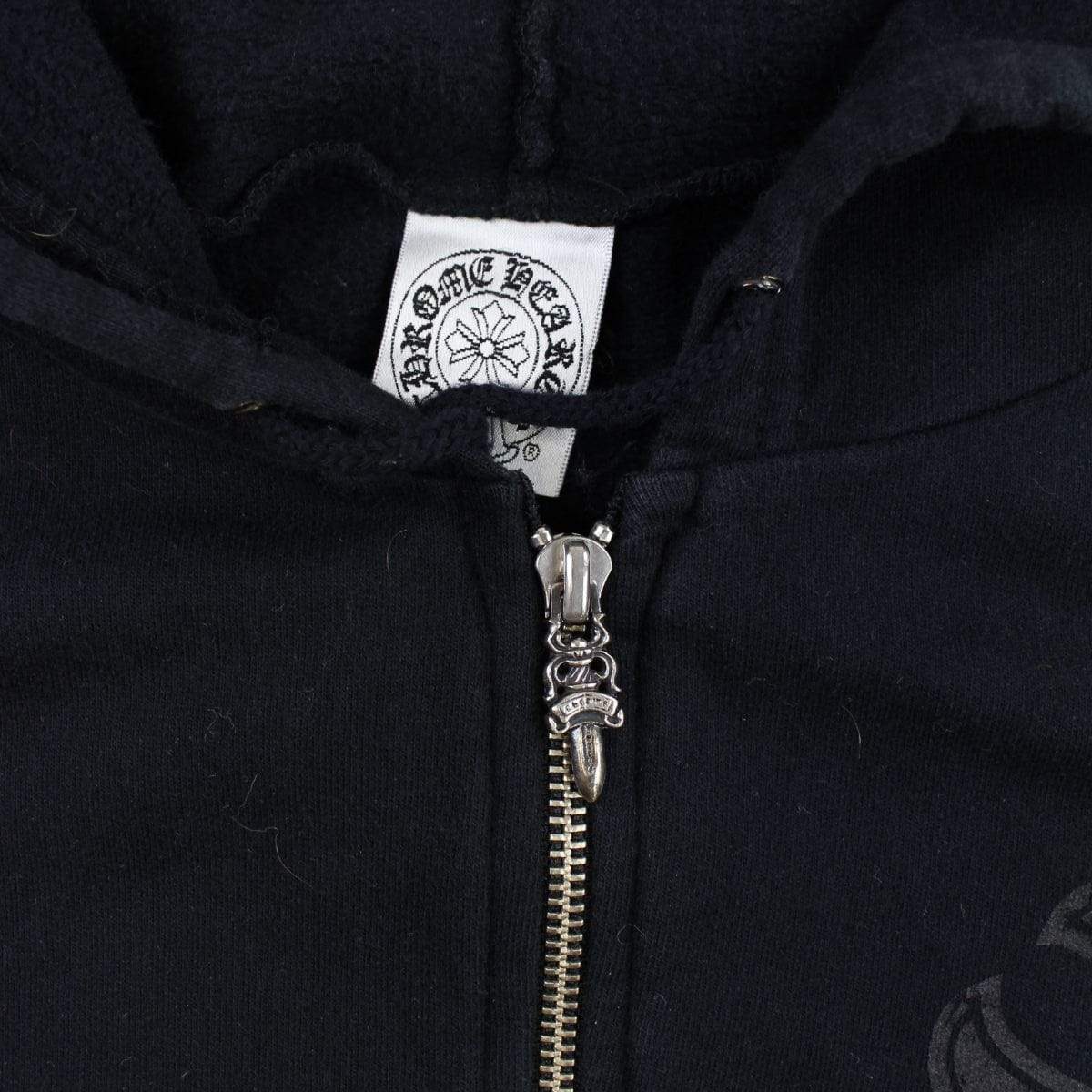 chrome hearts gold horseshoe Hoodie black - SaruGeneral