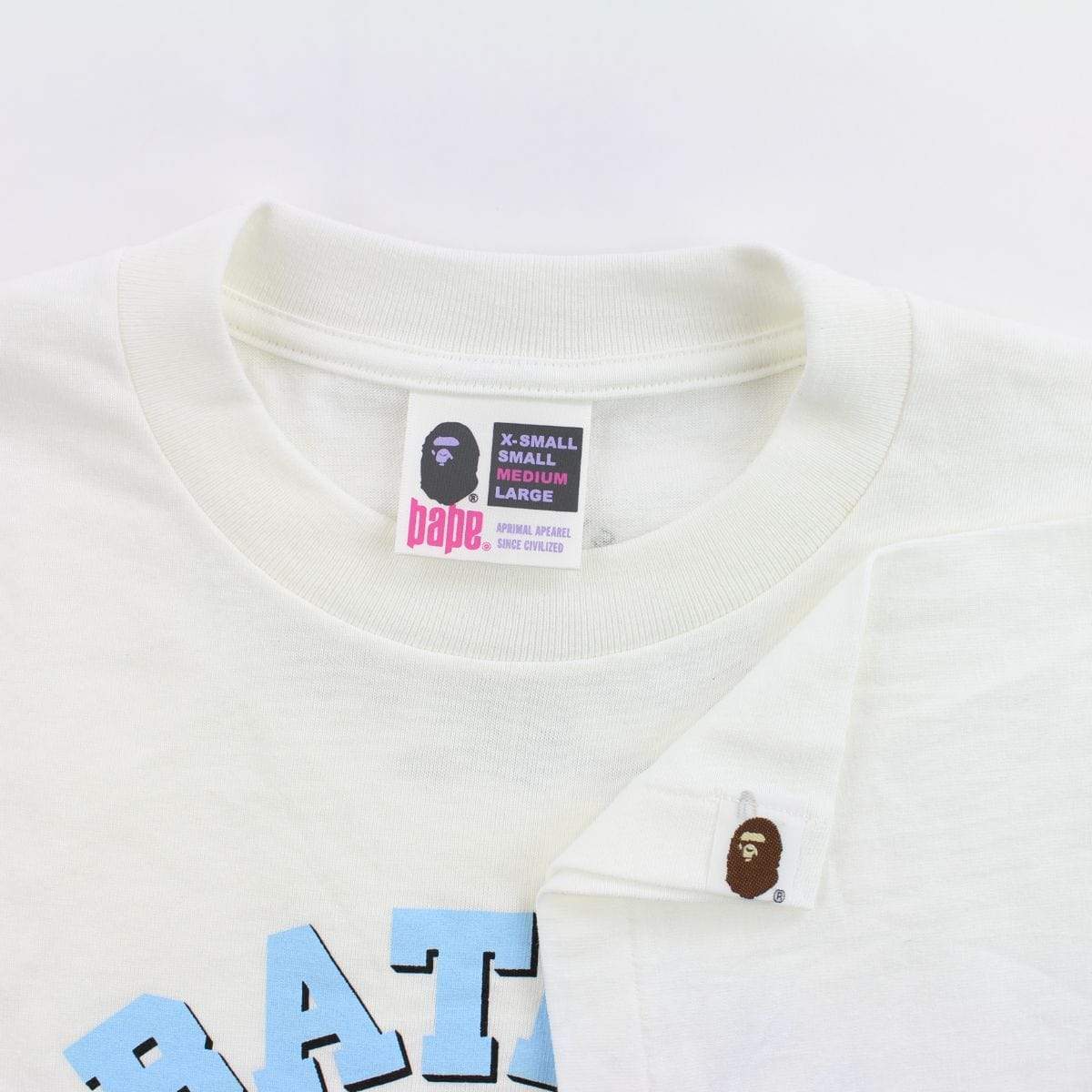 Bape Argentinian 2006 Flag College Logo Tee White - SaruGeneral