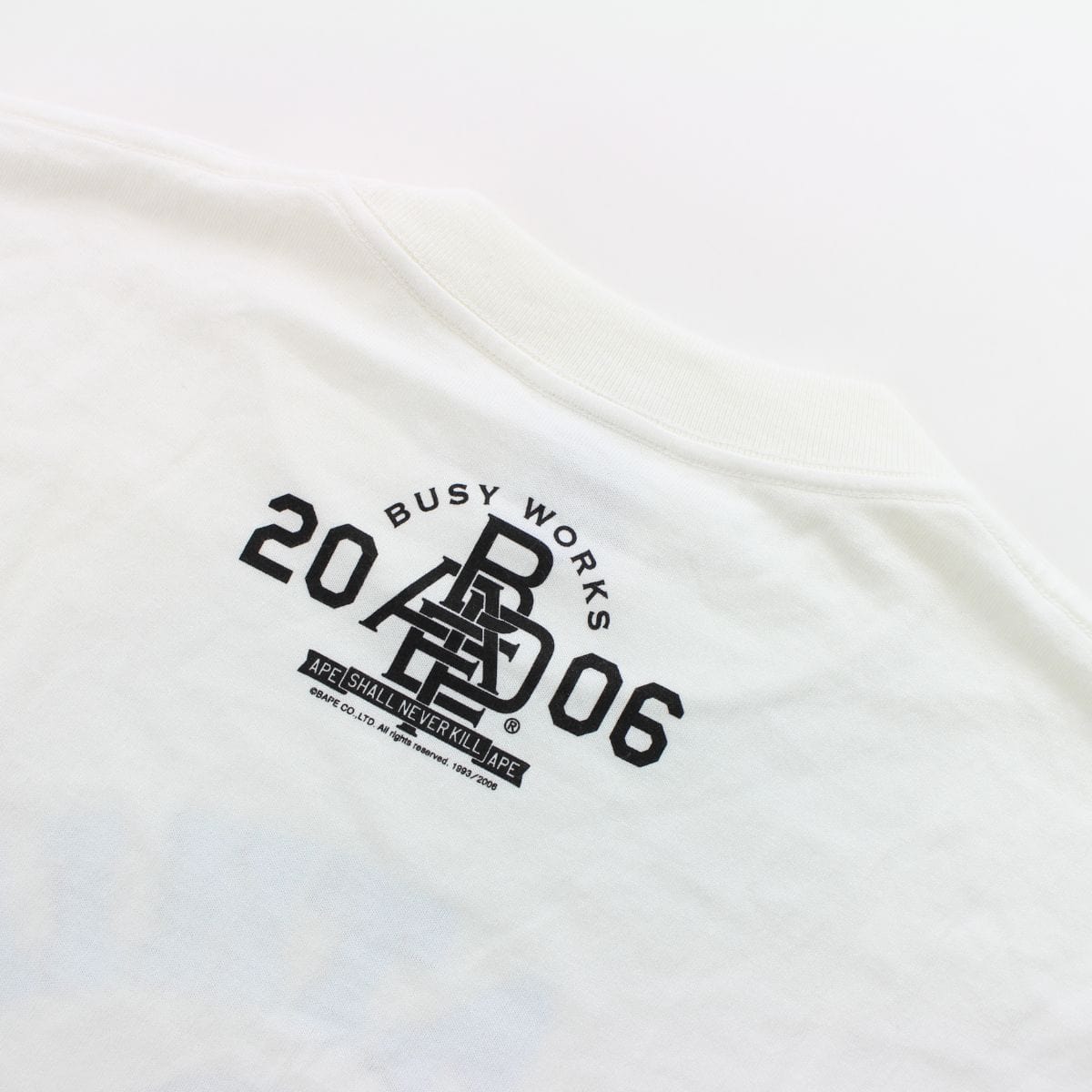 Bape Argentinian 2006 Flag College Logo Tee White - SaruGeneral