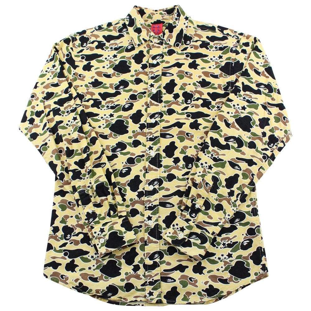 bape psyche camo ls shirt - SaruGeneral