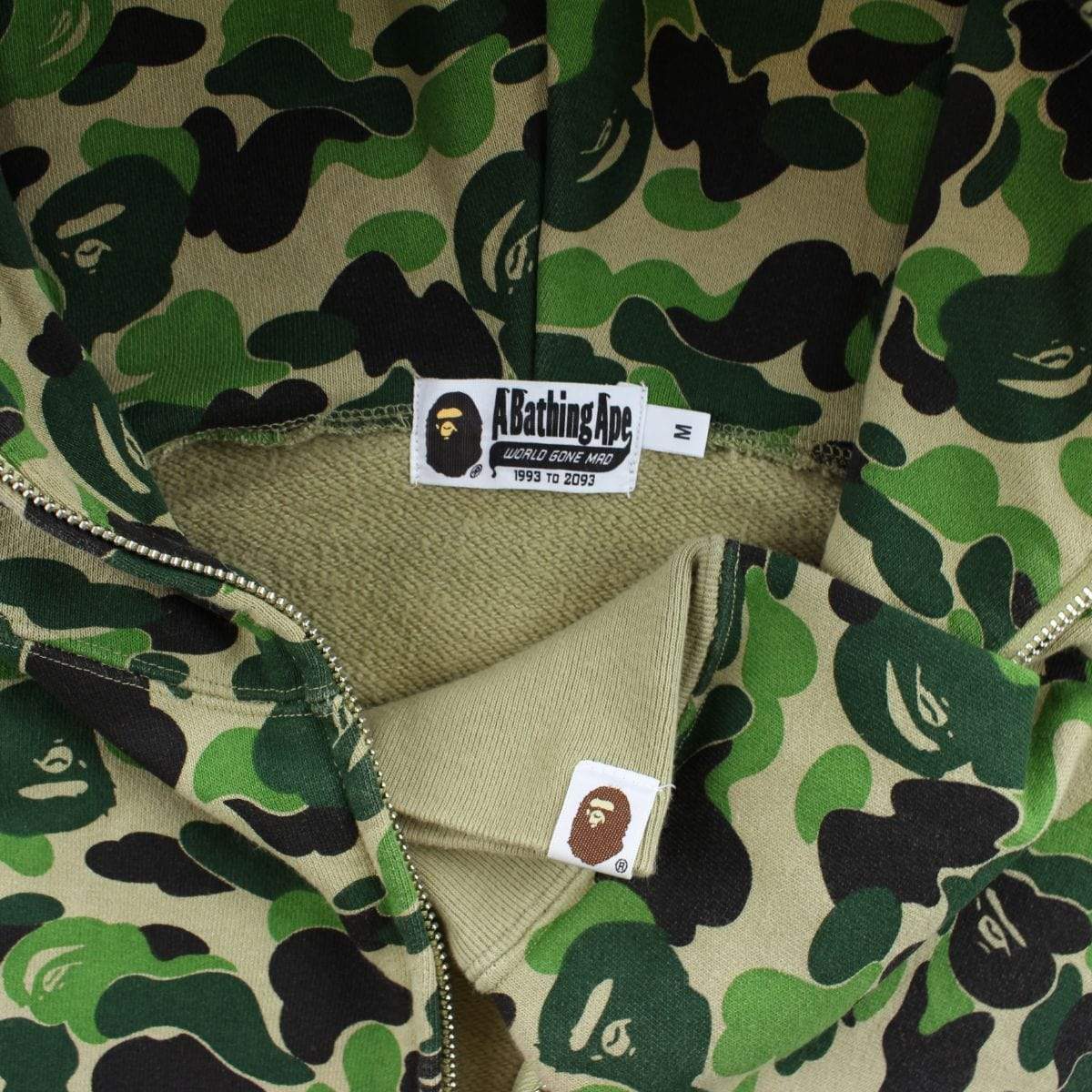 Bape ABC Green Camo Shark Hoodie - SaruGeneral