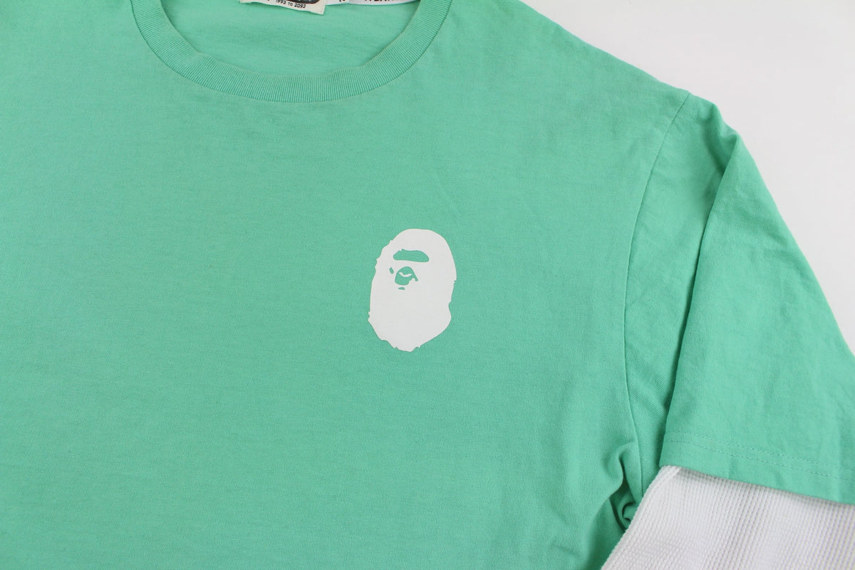 bape teal big ape logo ls - SaruGeneral