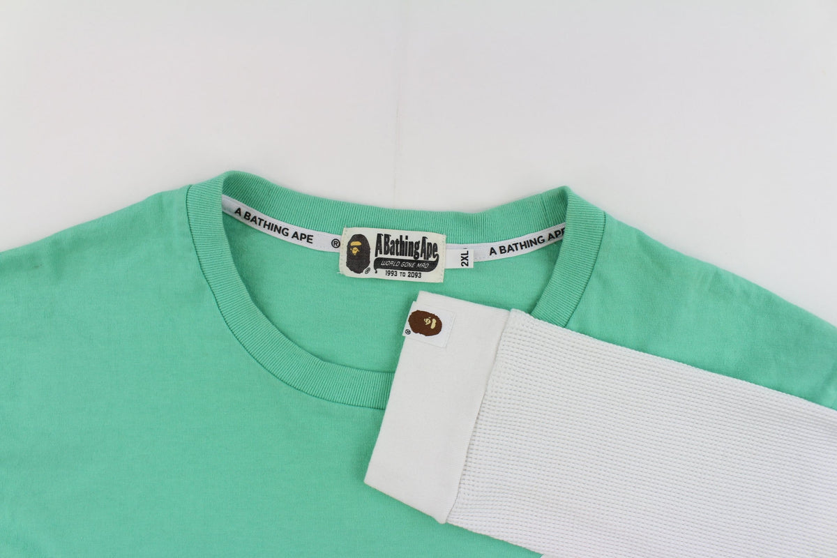 bape teal big ape logo ls - SaruGeneral