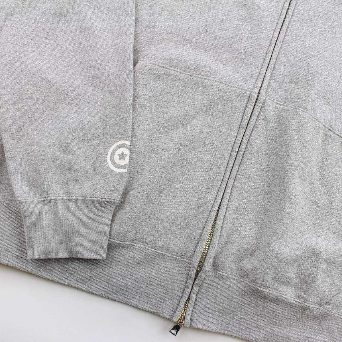 Bape 1st Green Camo Shark Hoodie Grey - SaruGeneral