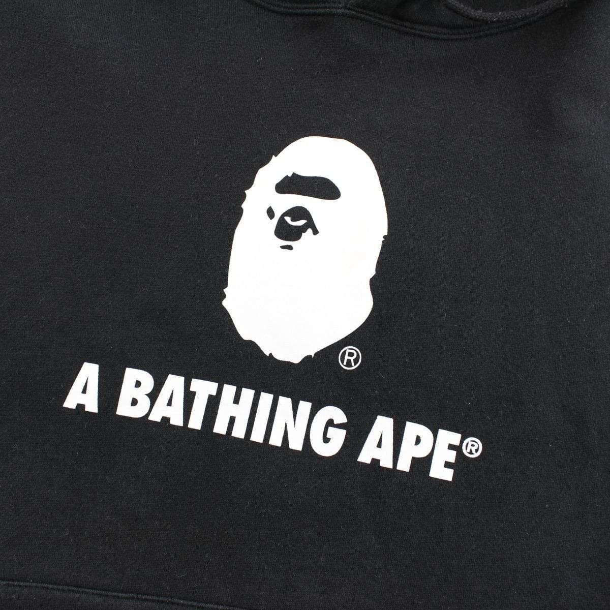Bape Big Ape Logo Hoodie Black L - SaruGeneral