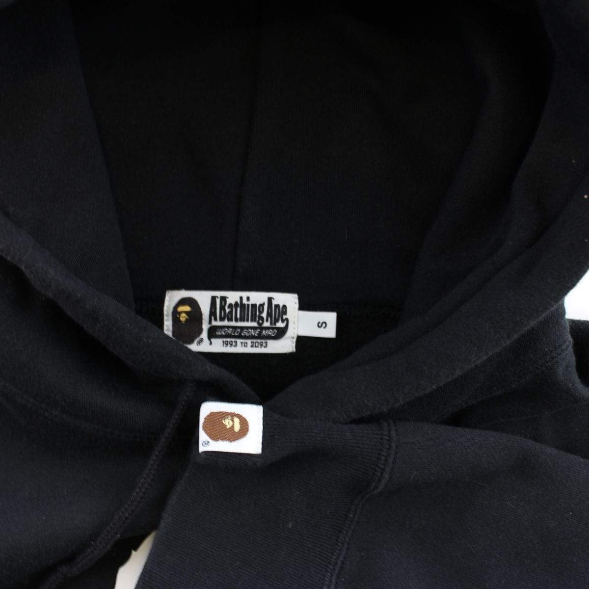 Bape Big Ape Logo Hoodie Black L - SaruGeneral