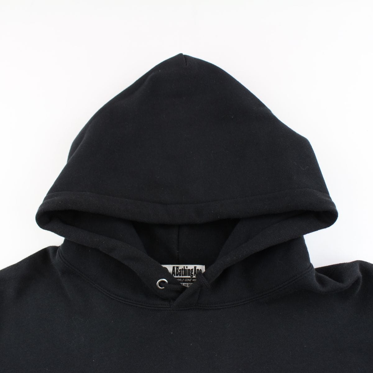 Bape big ape asnka logo hoodie black - SaruGeneral