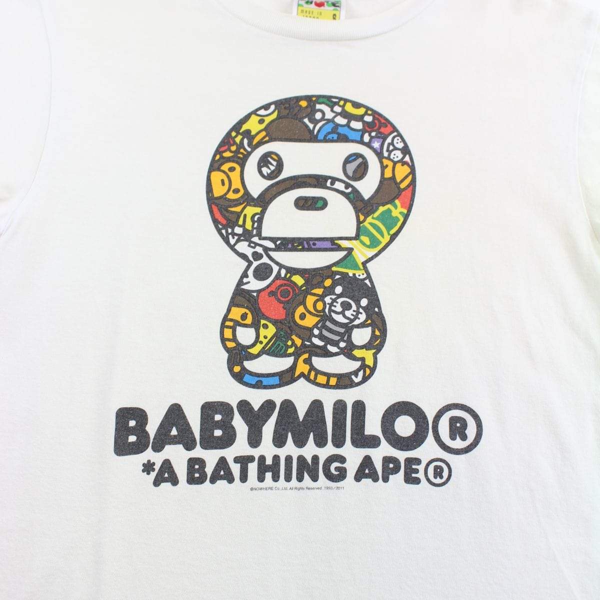Bape Baby Milo Safaris Figure Tee White - SaruGeneral