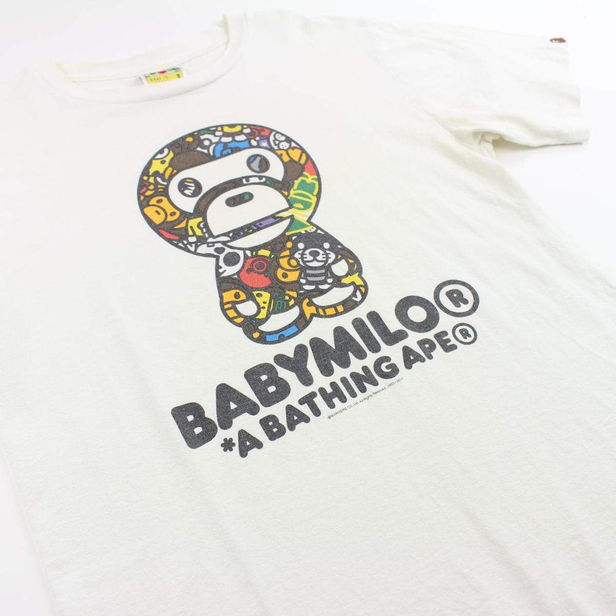 Bape Baby Milo Safaris Figure Tee White - SaruGeneral
