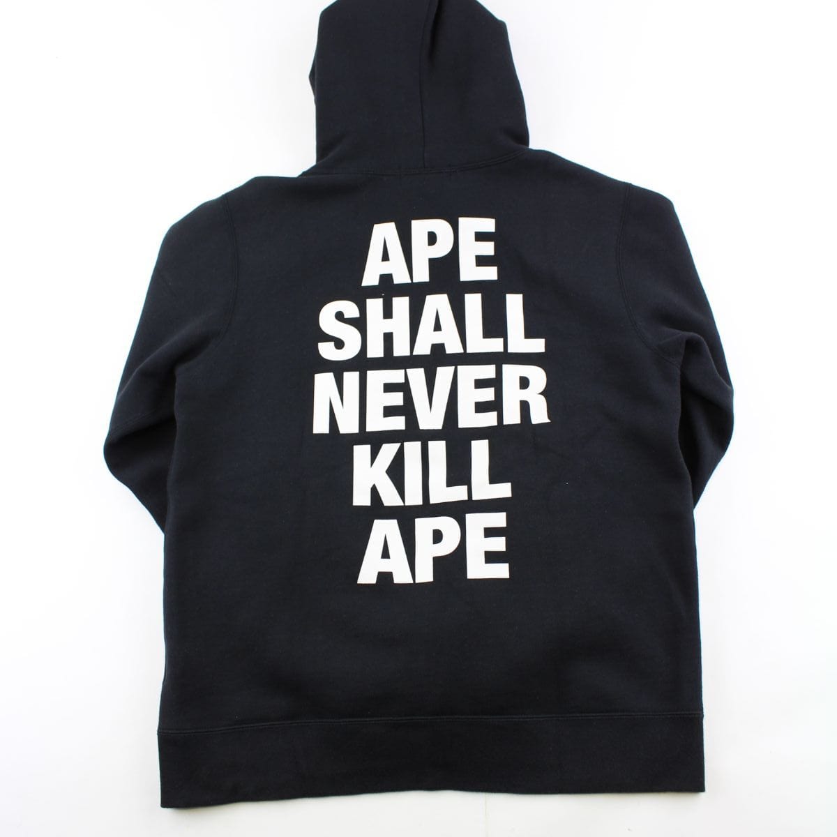 Bape big ape asnka logo hoodie black - SaruGeneral