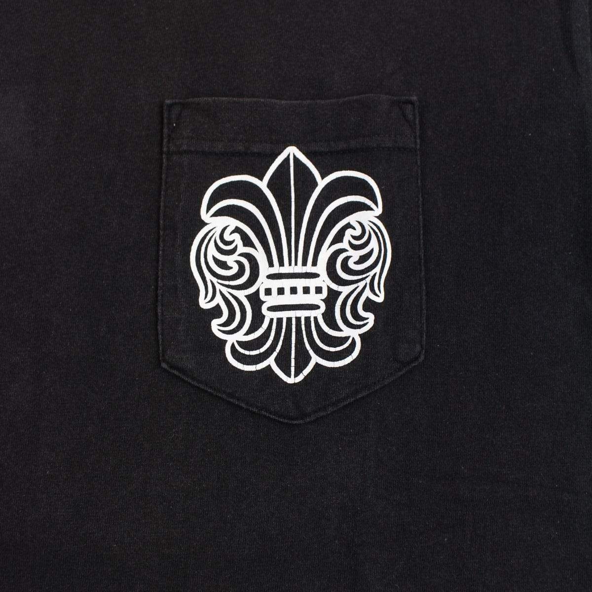 chrome hearts Crest Side logo pocket tee black - SaruGeneral
