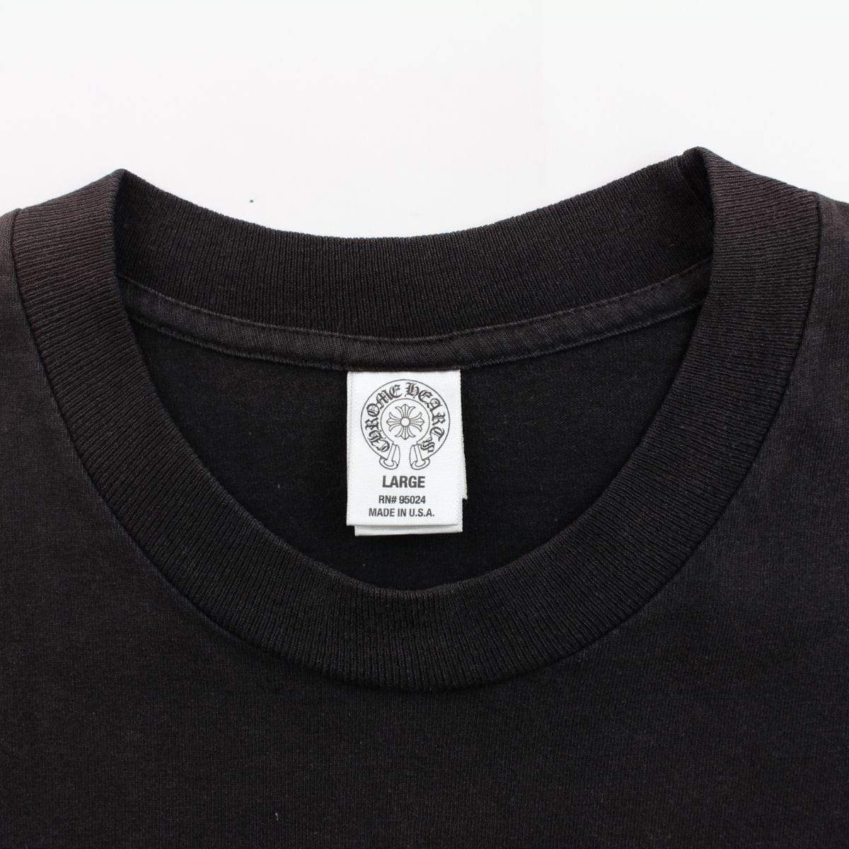 chrome hearts Crest Side logo pocket tee black - SaruGeneral