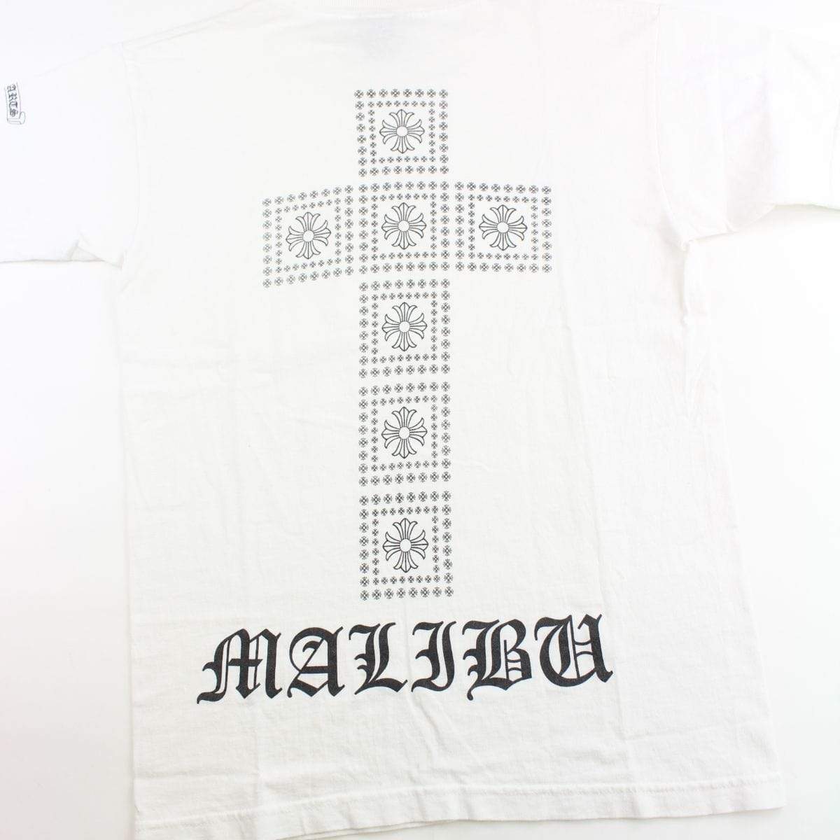 chrome hearts Malibu square cross tee white - SaruGeneral