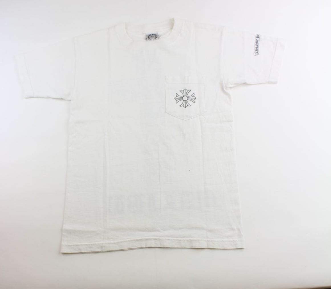chrome hearts Malibu square cross tee white - SaruGeneral