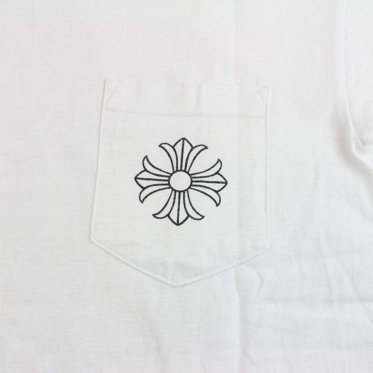 chrome hearts Malibu square cross tee white - SaruGeneral