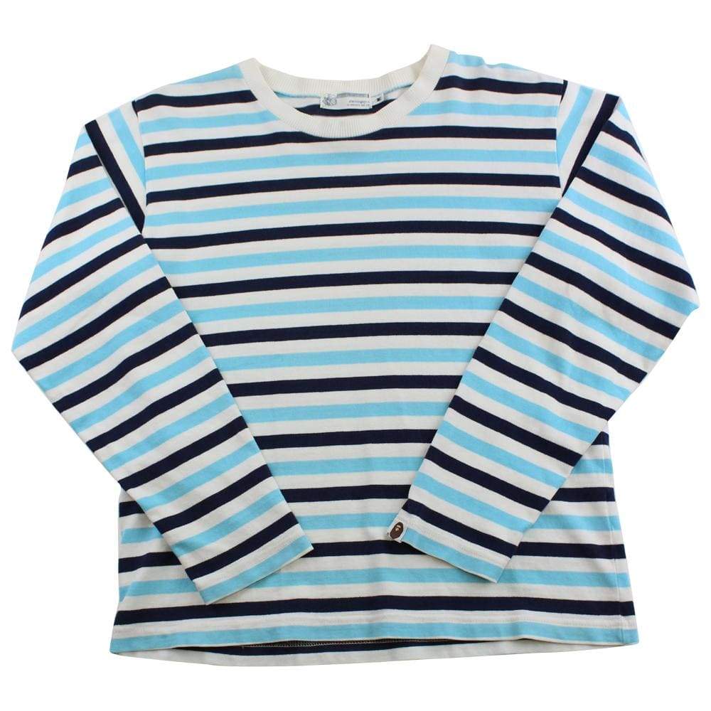 Bape Blue Striped LS - SaruGeneral