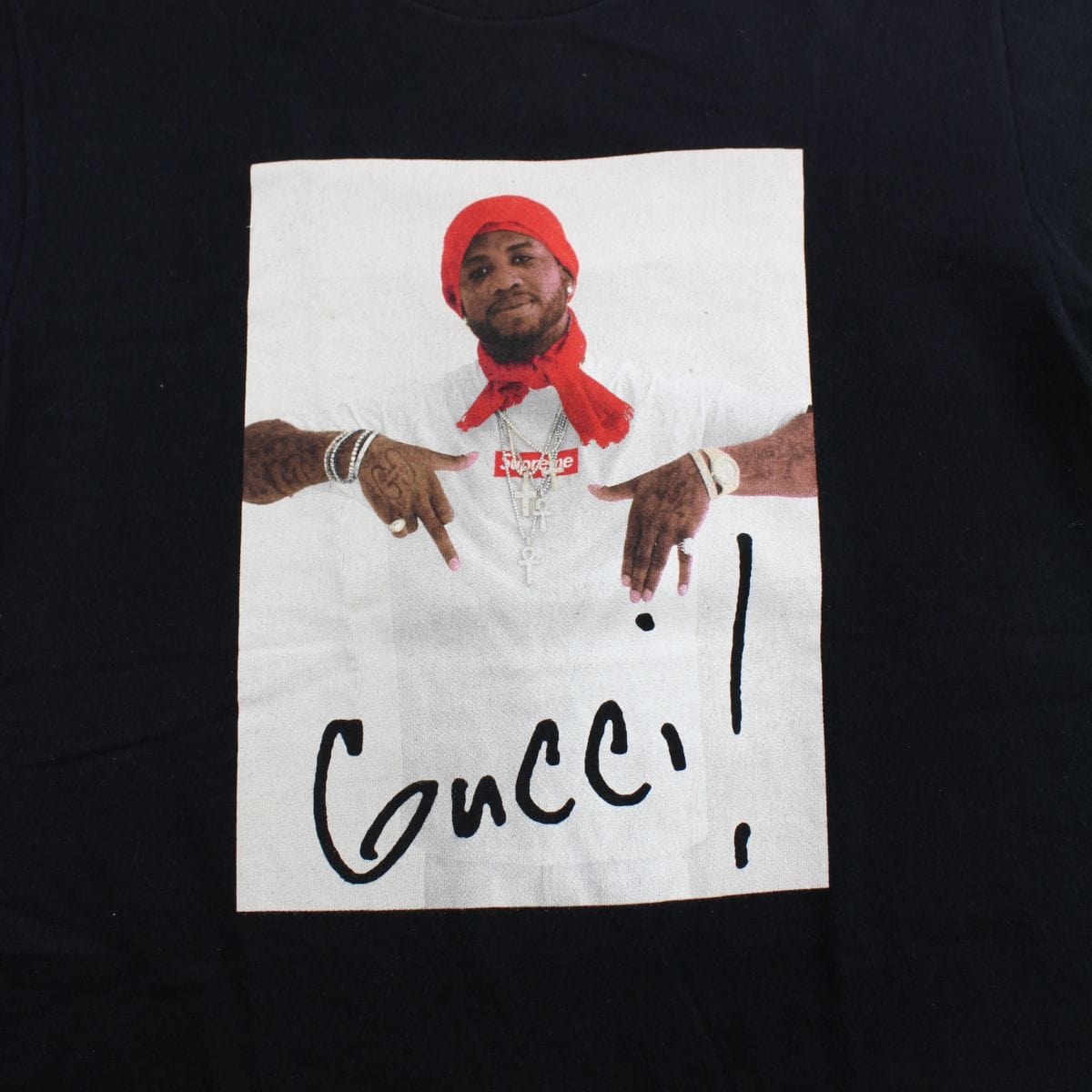 supreme Gucci mane tee black 2016 - SaruGeneral