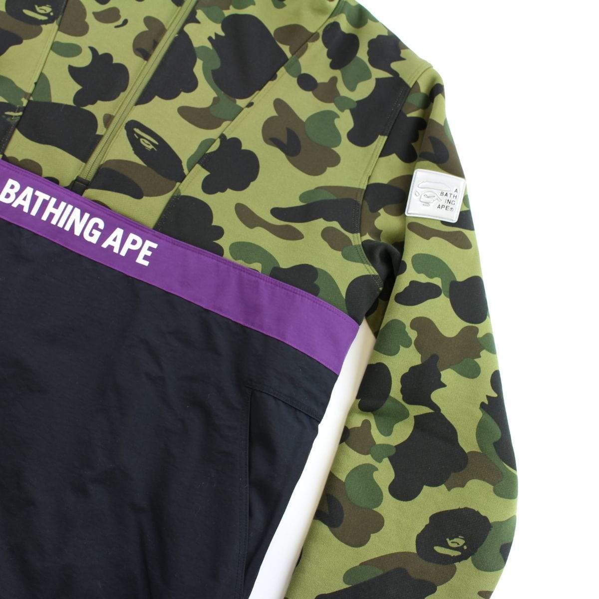 Bape 1st Green Camo Pullover Anorak - SaruGeneral