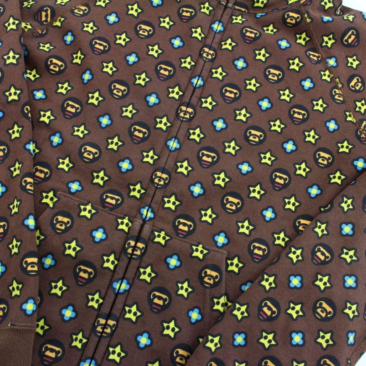 Bape Baby Milo Monogram Hoodie Brown - SaruGeneral