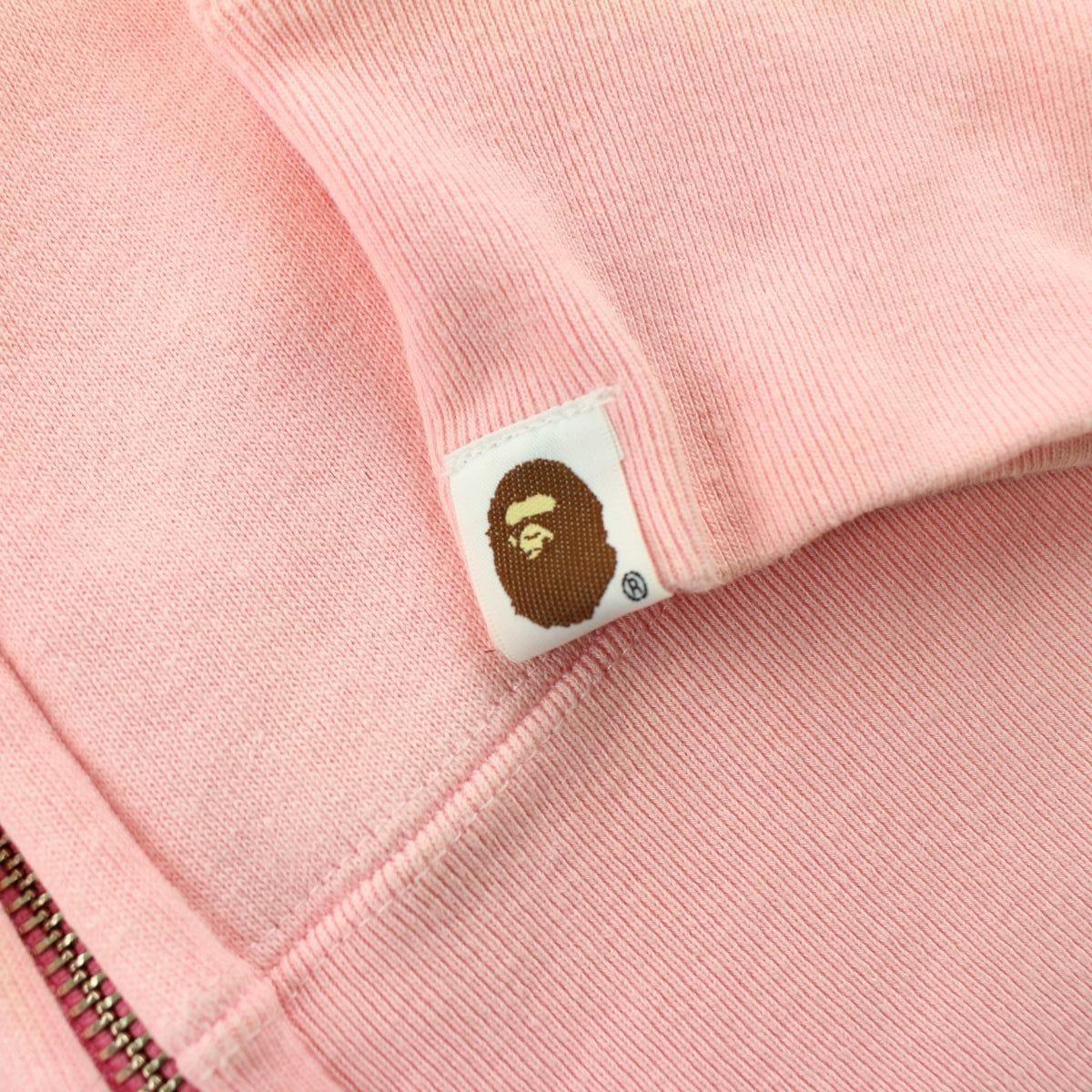 bape pink half pink camo shark hoodie - SaruGeneral