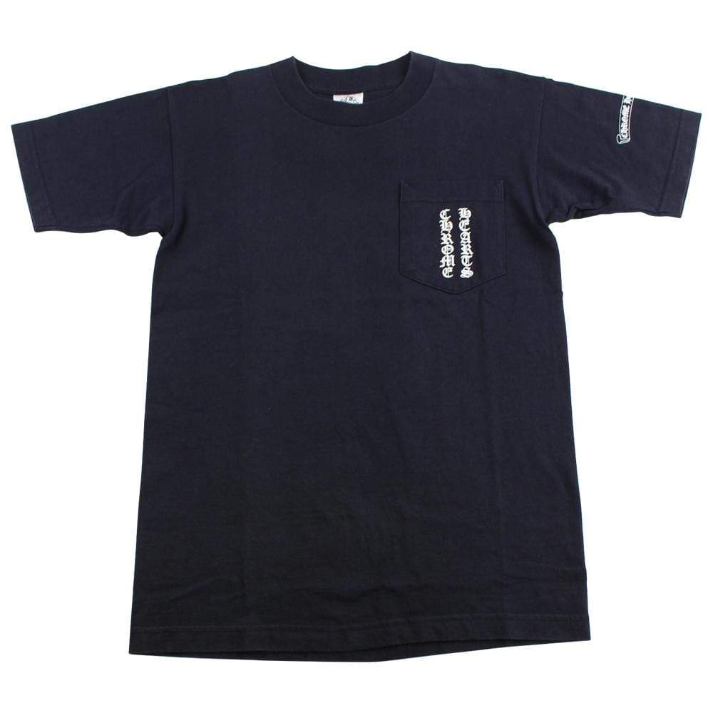 chrome hearts Vertical pocket Ribbon tee black - SaruGeneral