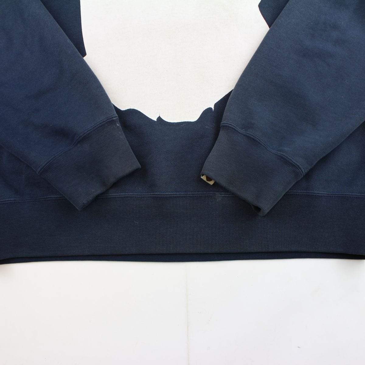 Bape Big Ape Logo Crewneck Navy - SaruGeneral