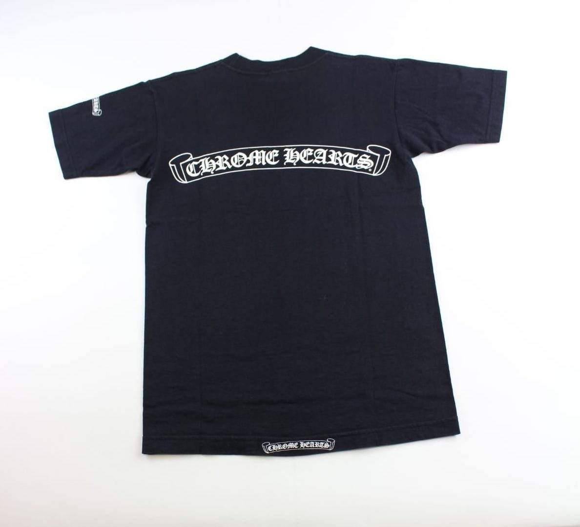 chrome hearts Ribbon backprint tee black - SaruGeneral