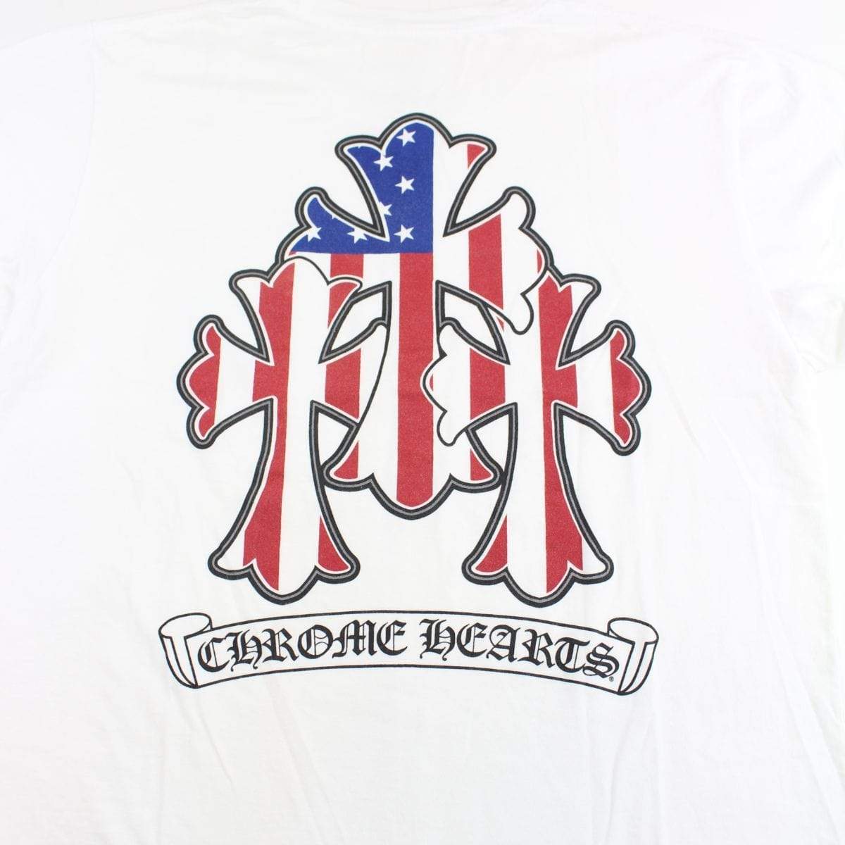chrome hearts usa crosses tee white - SaruGeneral