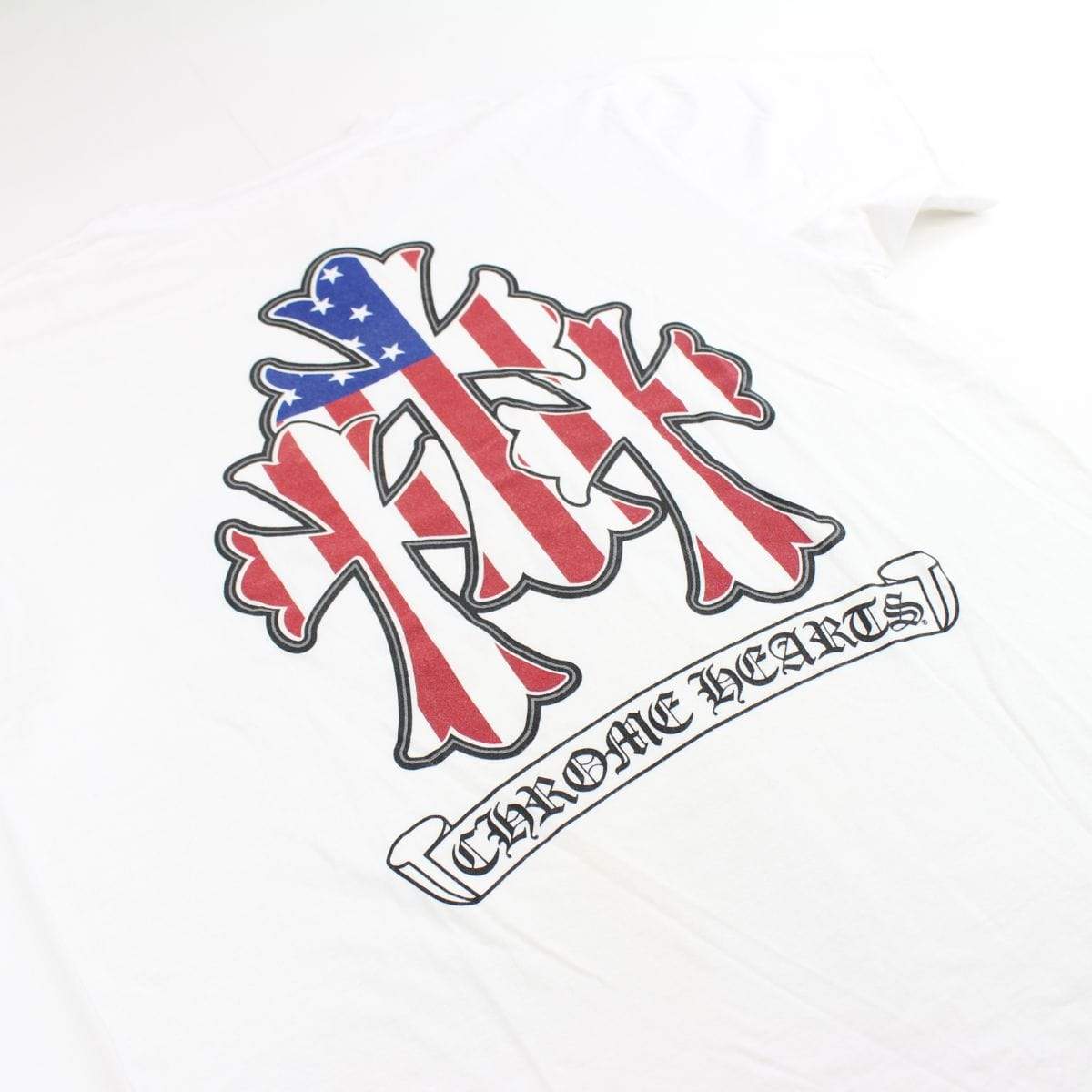 chrome hearts usa crosses tee white - SaruGeneral