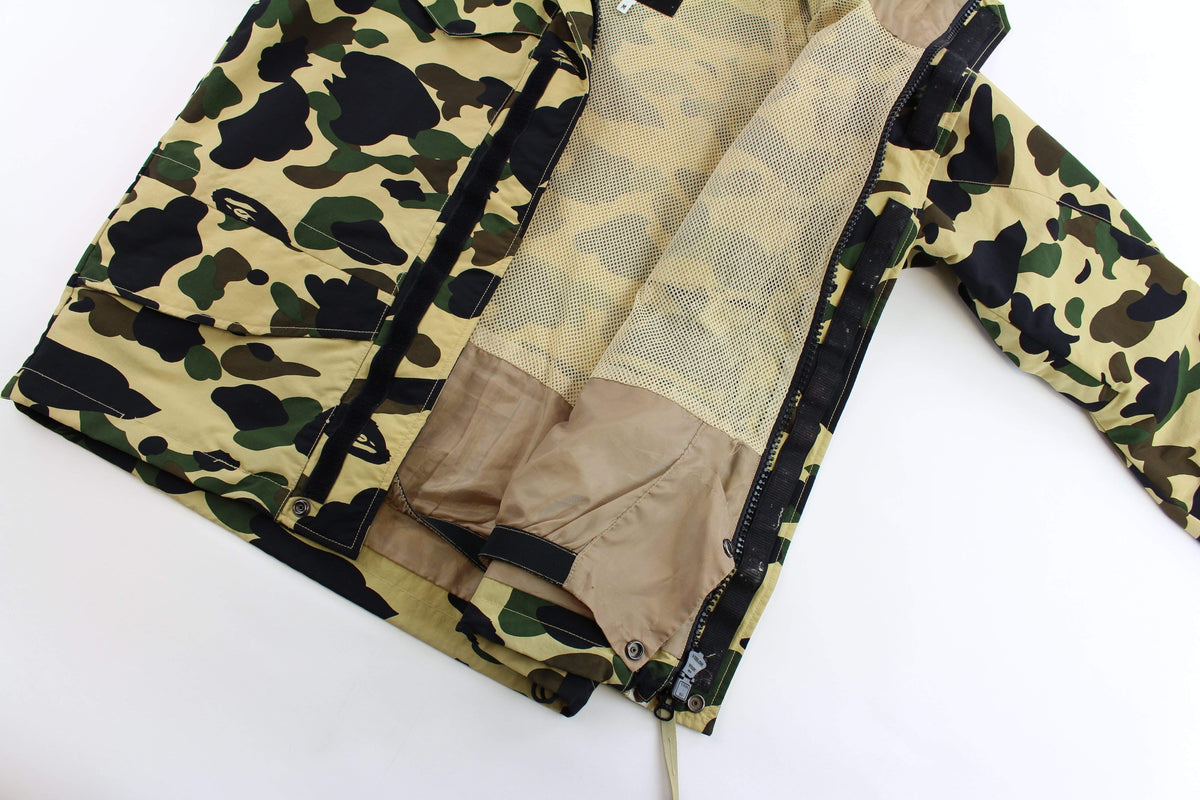 bape 1st yellow camo snowboard jacket - SaruGeneral