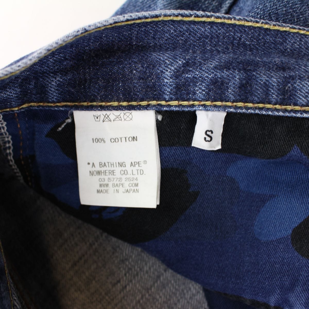 Bape x Stussy Survival of the fittest denim jeans - SaruGeneral