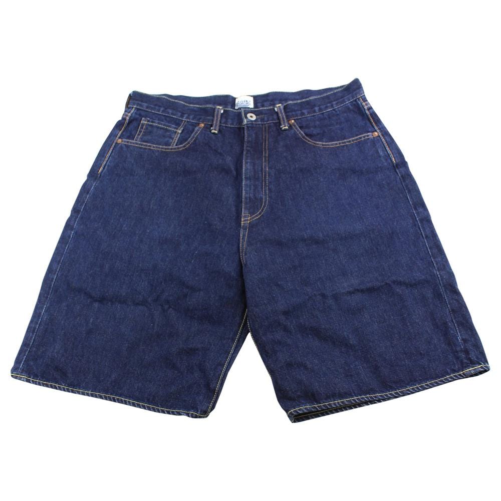Bape Yellow Text Denim Shorts - SaruGeneral