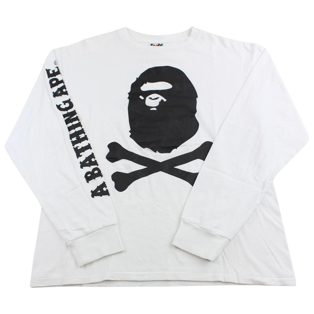 Bape pirate store LS white - SaruGeneral