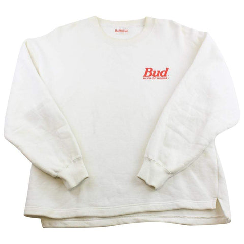 Sweat-shirt ras du cou Budweiser Snowboarding avec logo blanc