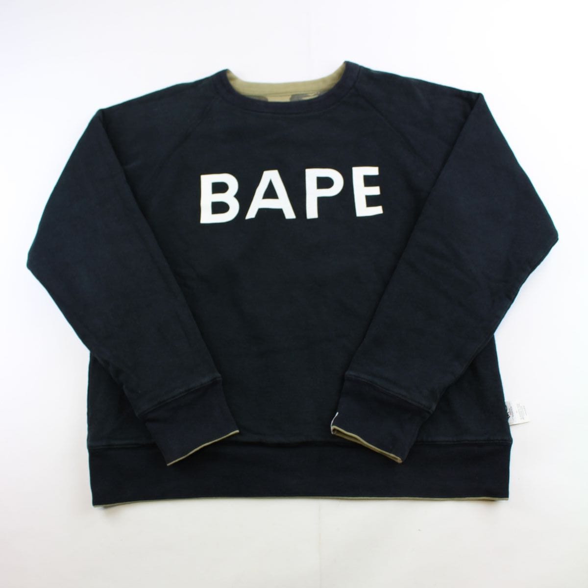 Bape 1st Green Camo Reversible Crewneck - SaruGeneral