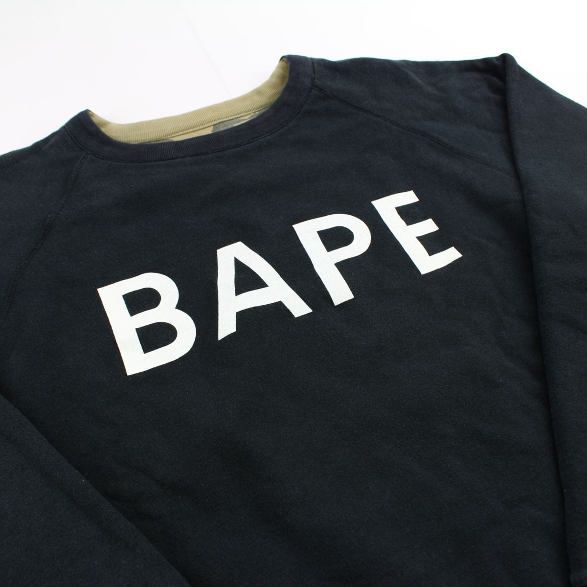 Bape 1st Green Camo Reversible Crewneck - SaruGeneral