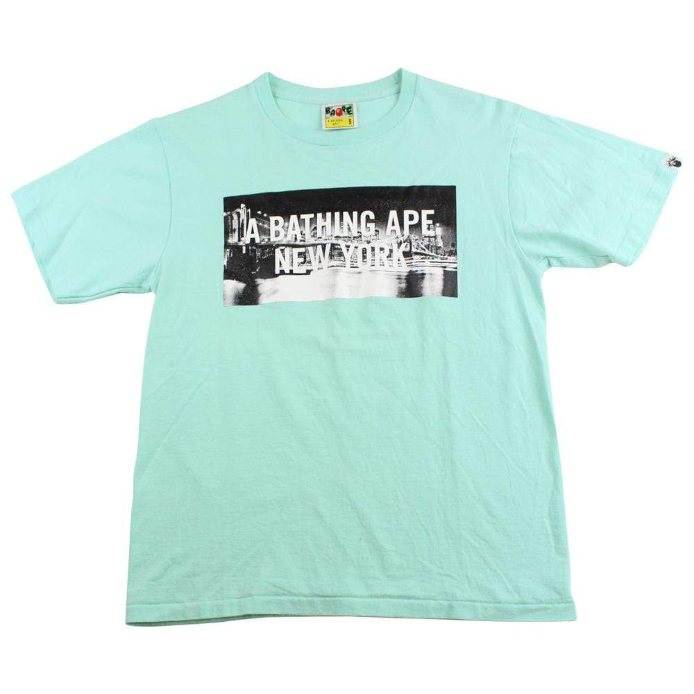 Bape NYC Skyline Logo Tee Teal - SaruGeneral