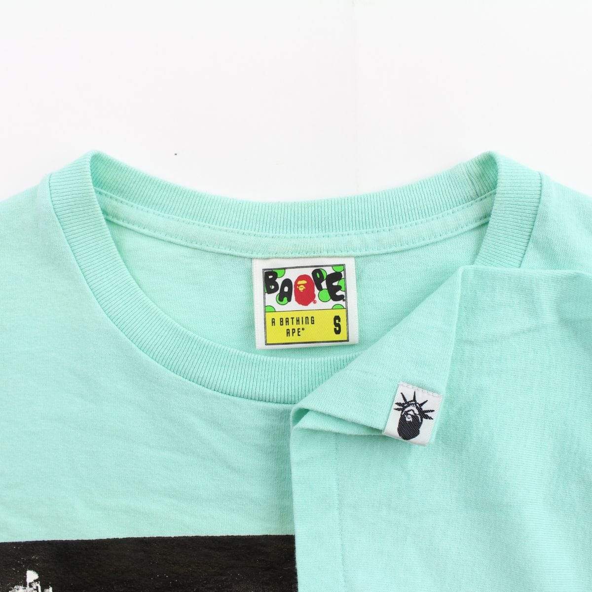 Bape NYC Skyline Logo Tee Teal - SaruGeneral