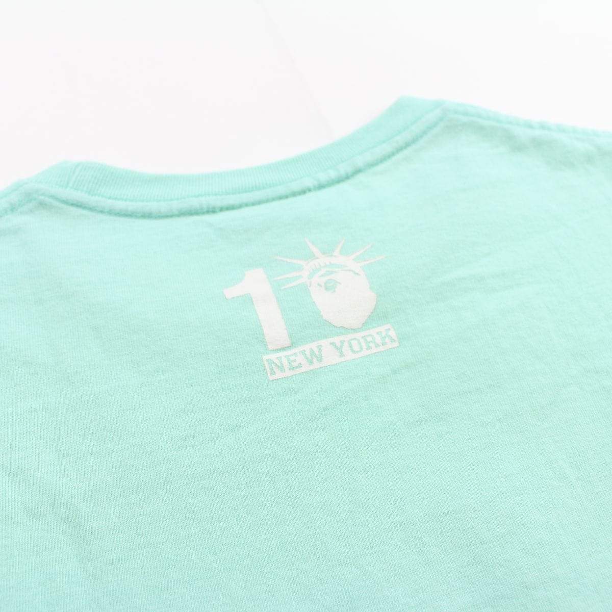 Bape NYC Skyline Logo Tee Teal - SaruGeneral