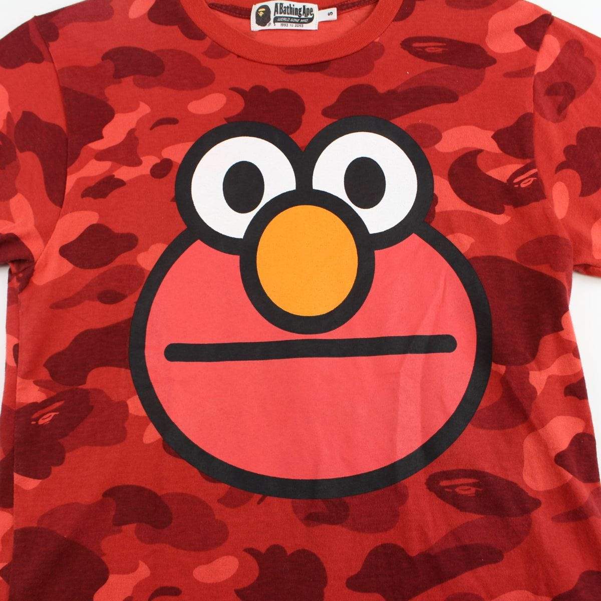 Bape x Sesame Street Elmo Red Camo Tee - SaruGeneral