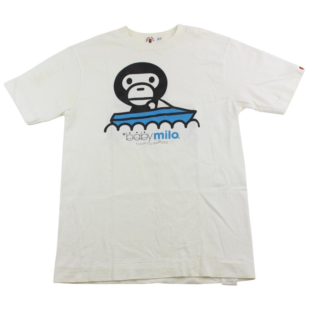 bape milo boat tee white - SaruGeneral