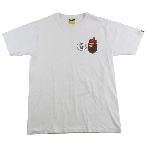 T-shirt Bape Ape C75 avec logo blanc